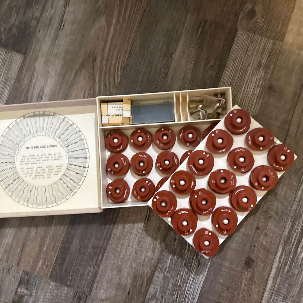 Vintage Sears Kenmore Sewing Machine set of 30 Attachments  ZigZag Cams